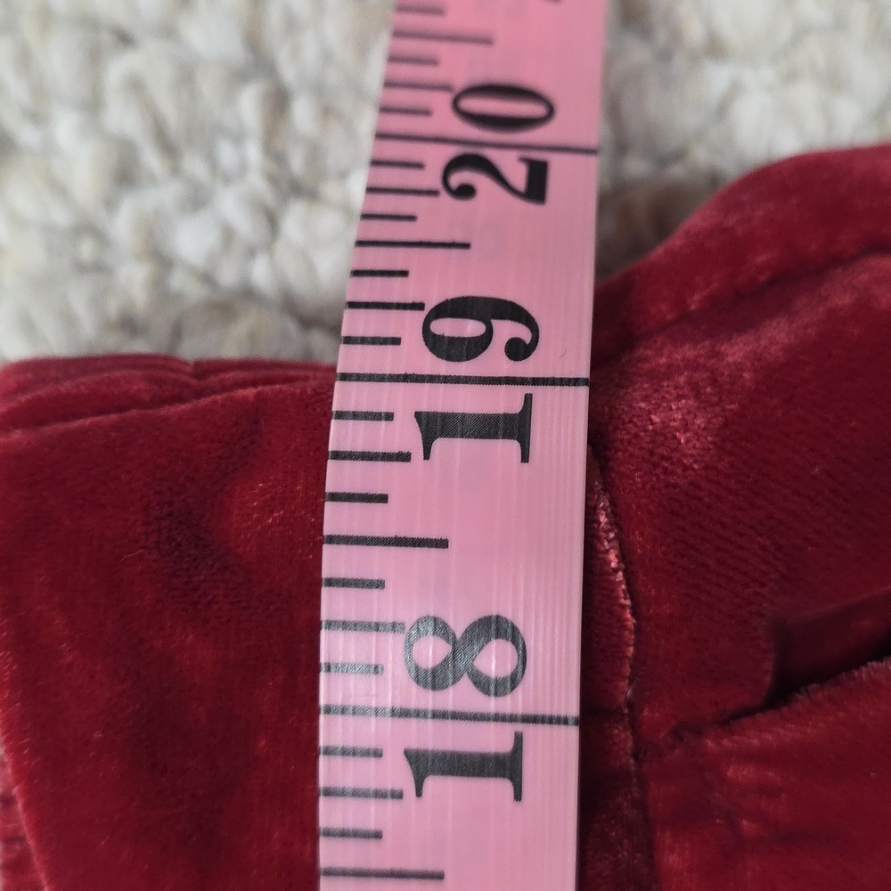 Wide Leg Mid Rise Velvet Pants - Picture 10 of 16